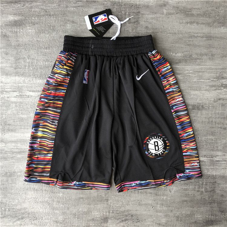 Men NBA Brooklyn Nets Black Nike Shorts 0416->brooklyn nets->NBA Jersey